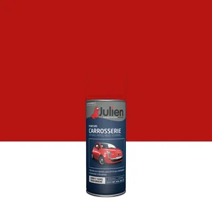 Bombe de peinture carrosserie JULIEN rouge vif satiné 400 ml