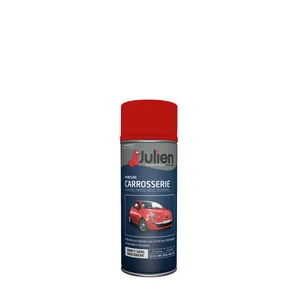 Bombe de peinture carrosserie JULIEN rouge vif satiné 400 ml