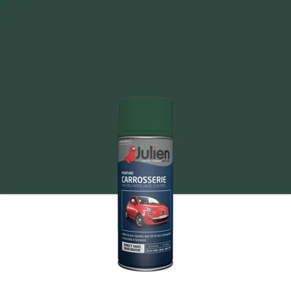 Bombe de peinture carrosserie JULIEN vert patrick RAL 37120 satiné 400 ml