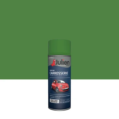 Bombe de peinture carrosserie JULIEN vert ptt satiné 400 ml