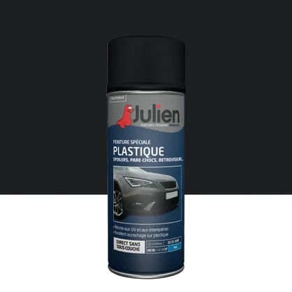 Bombe de peinture plastique JULIEN gris mat mat 400 ml