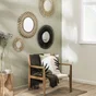 Miroir rond bamboo naturel diam. 30 cm