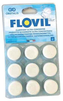 Floculant clarifiant pour piscine Flovil, 9 pastilles
