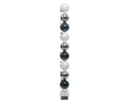 Lot de 10 boules plastiques blanc froid