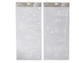Decoration de fenetre boules/chaussettes suspendues blanc 49x23cm-pc