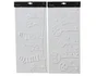 Decoration de fenetre boules/chaussettes suspendues blanc 49x23cm-pc