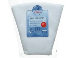 Jupe de sapin de Noel polyester blanc d100cm h0.10cm