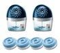 Lot de 2 absorbeurs d'humidité avec 4 recharges tablette RUBSON Aéro 360°, 20 m²