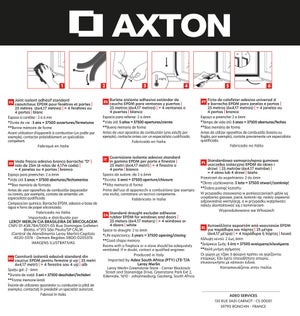 Joint de porte et fenêtre AXTON 2 à 6 mm, L.25 m blanc