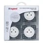 Lot de 4 prises avec terre, à assembler, LEGRAND Céliane, blanc