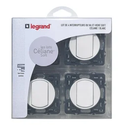 Interrupteur va-et-vient à assembler, LEGRAND Céliane, blanc