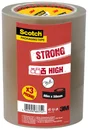 Lot de 3 adhésifs ruban d'emballage Havane, SCOTCH marron, 48mm X 66M