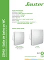 Aérateur extracteur permanent à interrupteur SAUTER Zemu SDB/WC 100 mm