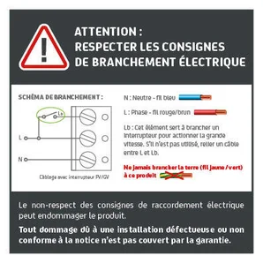 Aérateur extracteur permanent interrupteur zemu cuisine 120mm