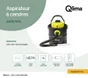 Aspirateur de cendres QLIMA ASZB 1018, 8 kPa, 18 l, 18 V