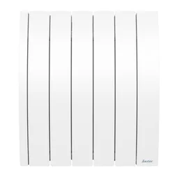 Radiateur électrique horizontal connecté à inertie fluide, SAUTER, blanc, 1000 W