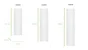 Radiateur électrique connecté à inertie fluide Ipala vertical, SAUTER, 1000 W blanc