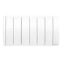 Radiateur électrique connecté à inertie fluide Ipala plinthe, SAUTER, 700 W blanc