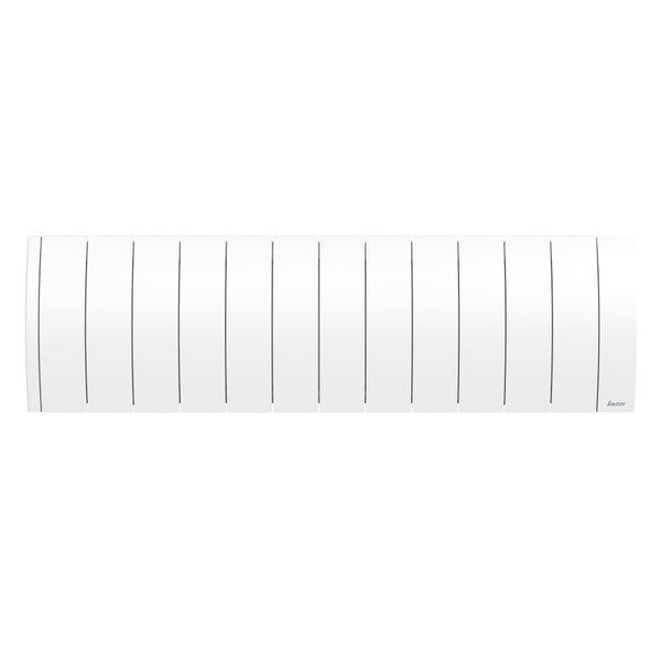 Radiateur électrique connecté à inertie fluide Ipala plinthe, SAUTER, 1400 W blanc