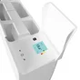 Radiateur électrique connecté à inertie fluide Ipala plinthe, SAUTER, 1400 W blanc