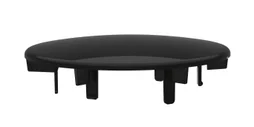 Capot aBS noir diam. 116 mm pour bonde extra-plate, VALENTIN