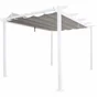 Pergola autoportante Omega aluminium blanc, 8.31 m²