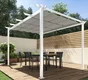 Pergola autoportante Omega aluminium blanc, 8.31 m²