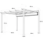 Pergola autoportante Omega aluminium blanc, 8.31 m²
