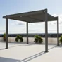Pergola autoportante NATERIAL Odyssea / persea aluminium gris anthracite, 9.25 m²