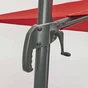 Parasol à manche latéral / excentrique NATERIAL Aura rouge carré, L.286 x l.286