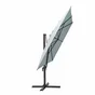 Parasol NATERIAL Aura bleu laguna rectangulaire, L.386.5 x l.281 cm