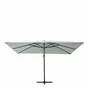 Parasol NATERIAL Aura bleu laguna rectangulaire, L.386.5 x l.281 cm