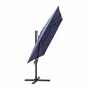 Parasol NATERIAL Aura bleu rectangulaire, L.386 x l.281 cm