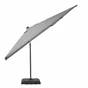 Parasol déporté NATERIAL Sonora anthracite carré, L.288 x l.288 cm