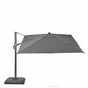 Parasol déporté NATERIAL Sonora anthracite carré, L.288 x l.288 cm