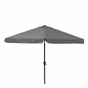 Parasol pied central NATERIAL Avea anthracite hexagonal, L.296 x l.296 cm