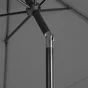 Parasol pied central NATERIAL Avea anthracite hexagonal, L.296 x l.296 cm