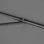 Parasol pied central NATERIAL Avea anthracite hexagonal, L.296 x l.296 cm