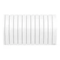 Radiateur électrique horizontal connecté à inertie fluide, SAUTER, blanc, 2000 W