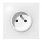 Lot de 25 prises avec terre, complet, LEGRAND Neptune, blanc