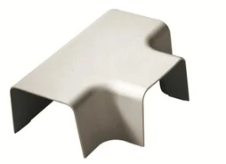 Té de goulotte à l'unité, ARTIPLASTIC, 110 x 75 mm, ivoire