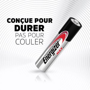 Lot de 15 + 5 piles alcaline AAA Max, 1.2 V, ENERGIZER