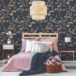 Papier peint vinyle sur intissé Motif abstract flowers