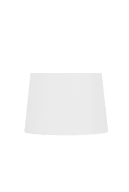 Abat-jour Faaa H.14 cm, diam.20 cm coton, blanc COREP