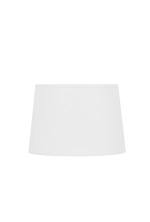 Abat-jour Faaa H.14 cm, diam.20 cm coton, blanc COREP