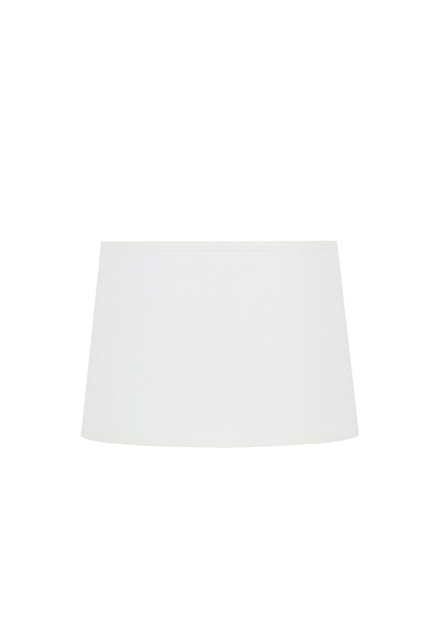Abat-jour Faaa H.14 cm, diam.20 cm coton, blanc COREP