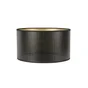 Abat-jour Cylindre Hauteur 19 cm, Diamètre 35 cm polyamide, noir/or COREP