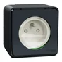 Prise étanche saillie complet Mureva Styl SCHNEIDER ELECTRIC anthracite