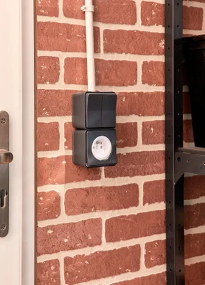 Interrupteur + prise saillie Mureva Styl, SCHNEIDER ELECTRIC, anthracite