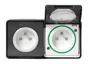 Double prise avec terre saillie Mureva Styl, SCHNEIDER ELECTRIC, anthracite
